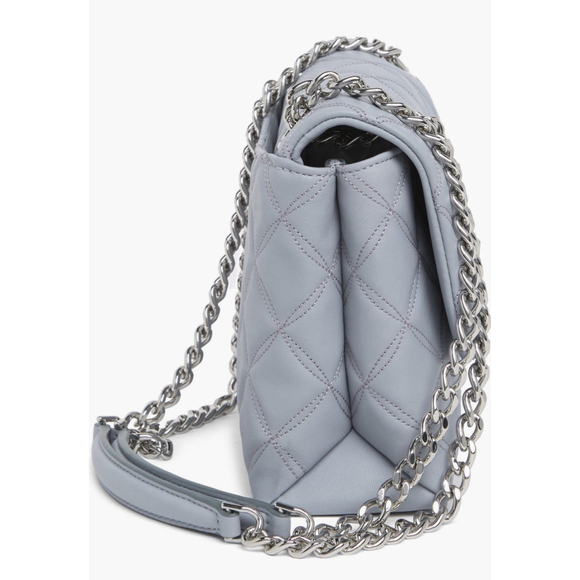 Kate Spade New York Natalia Quilted Shoulder Crossbody Bag Brushed Steel Blue - Picture 3 of 6